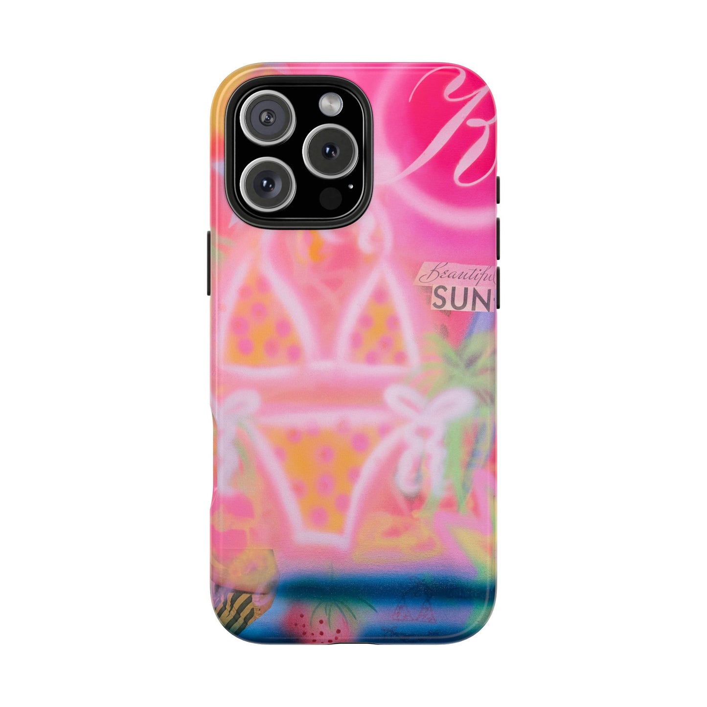 "santa monica strawberry" airbrush iPhone case
