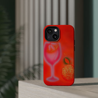 MagSafe "aperol spritz" airbrush iPhone case