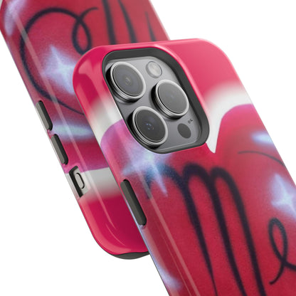 MagSafe "i <3 me" Airbrush iPhone Hülle