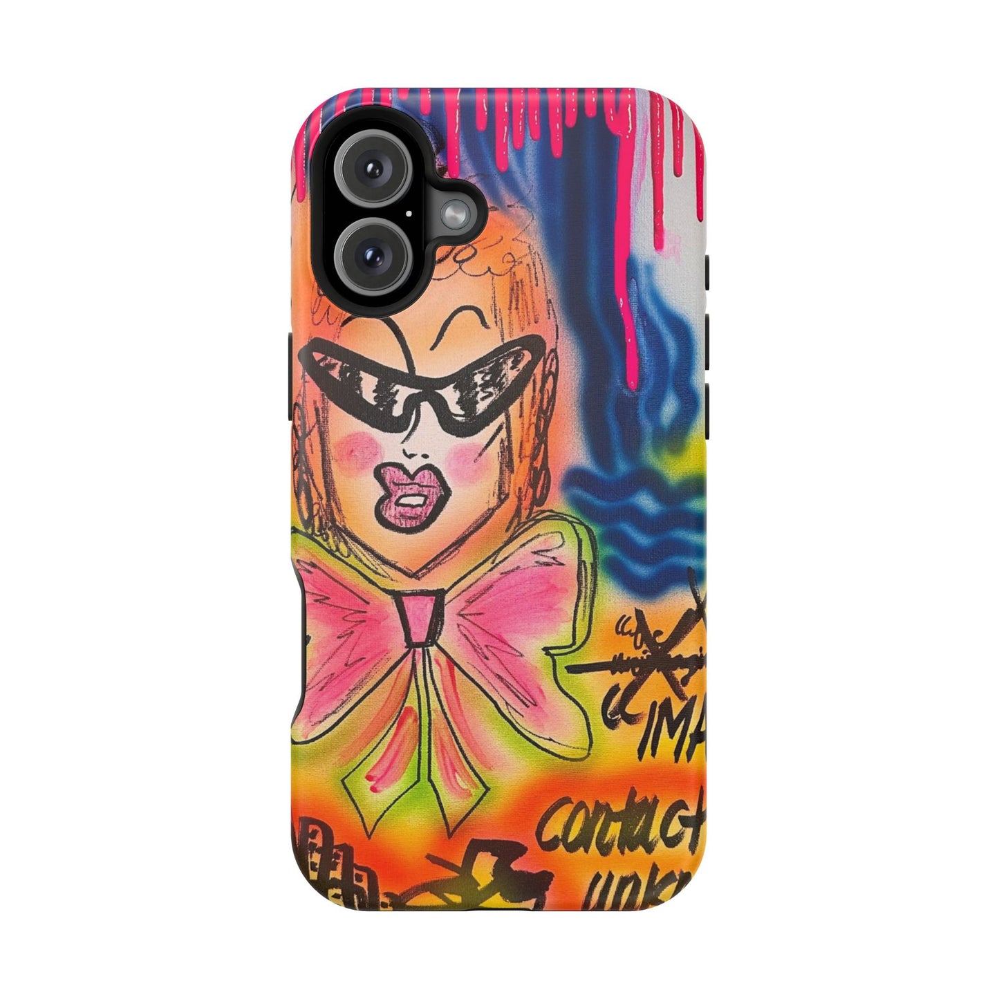 MagSafe „Kontakt unbekannt“ Airbrush iPhone Hülle