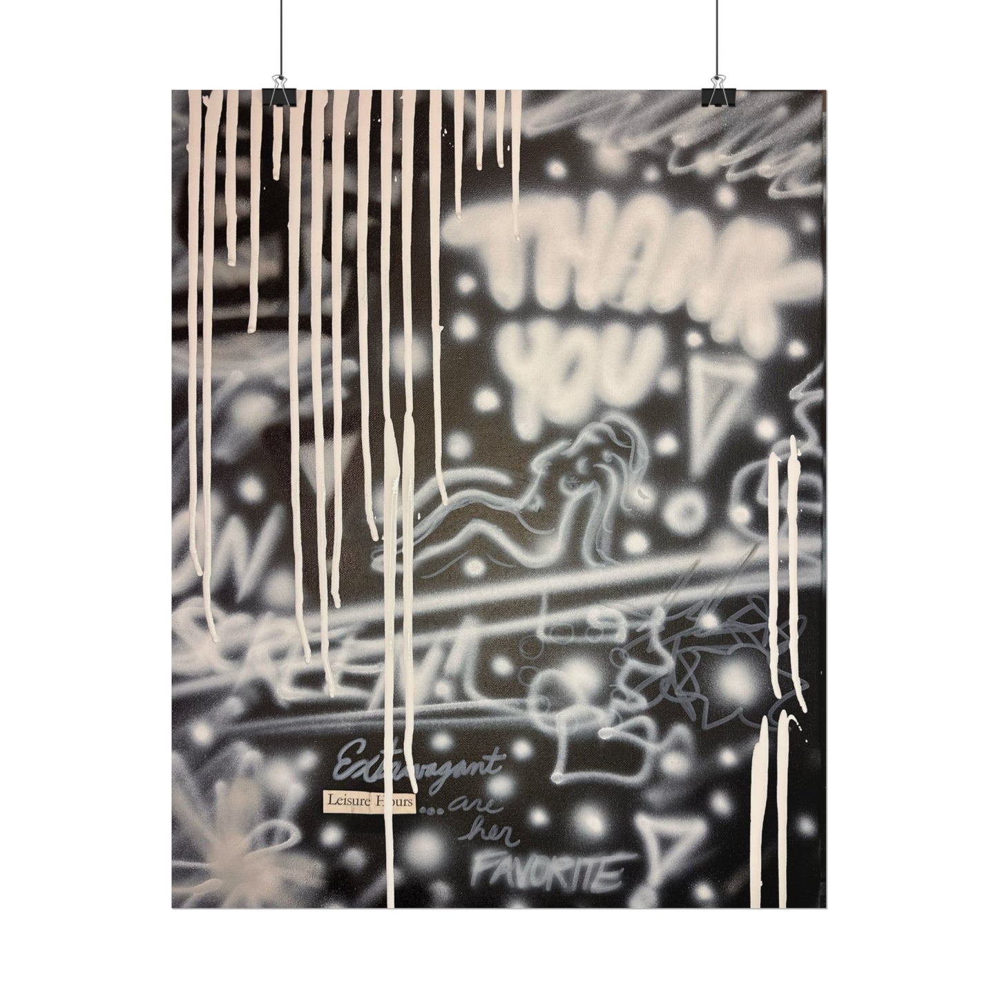 "extravagant leisure" airbrush rolled print