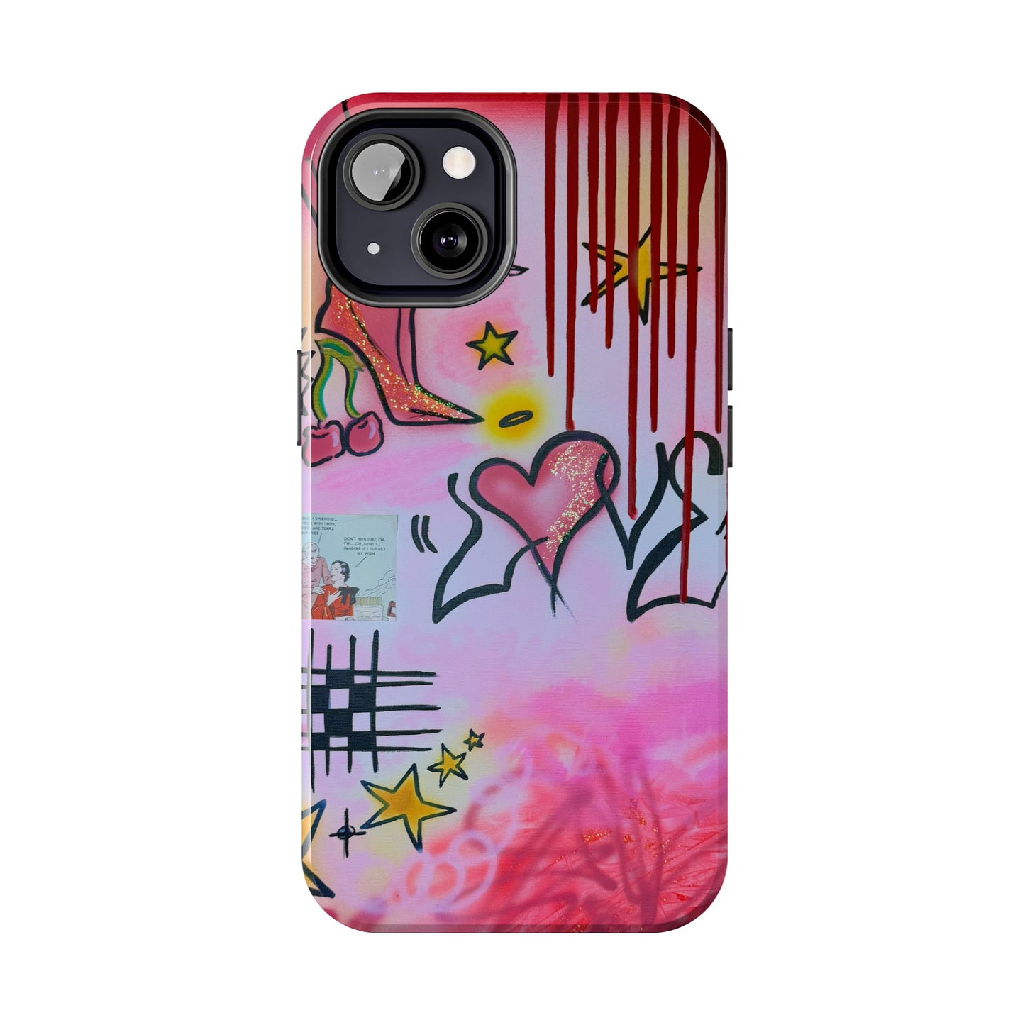 "cherry luvr" airbrush iPhone case