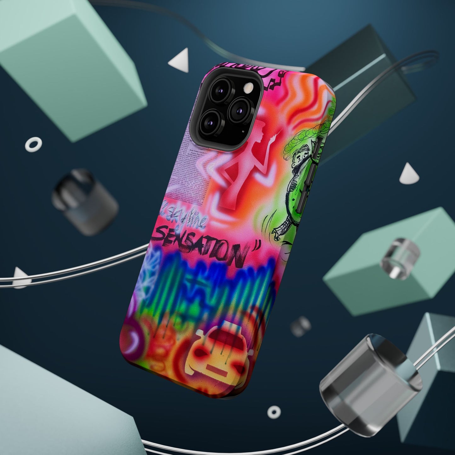MagSafe "skyline sensation" airbrush iPhone case