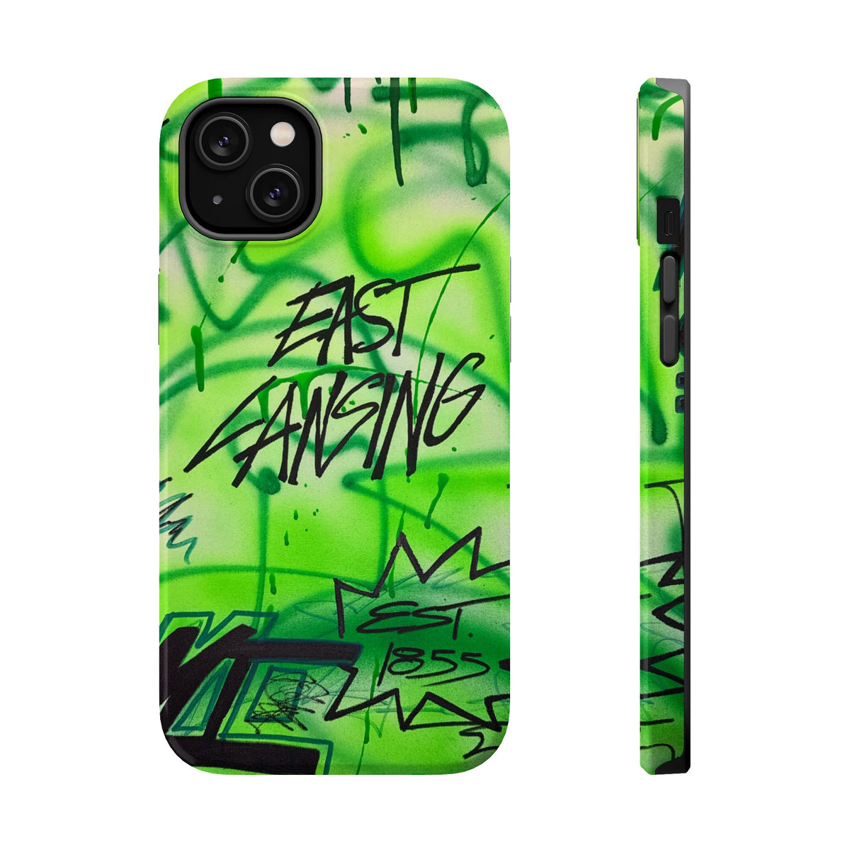 MagSafe "east lansing, mi" airbrush iPhone case