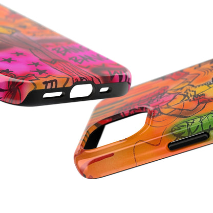 "wild, wild west" airbrush iPhone case