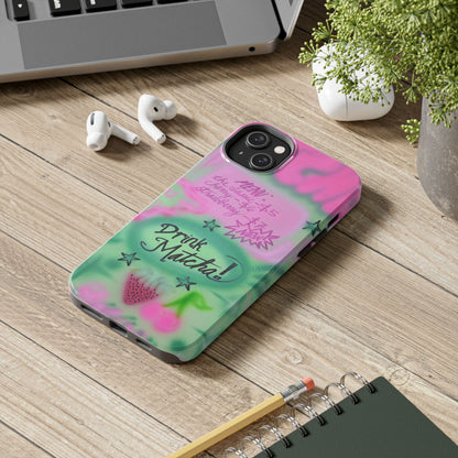 "matcha!" airbrush iPhone case
