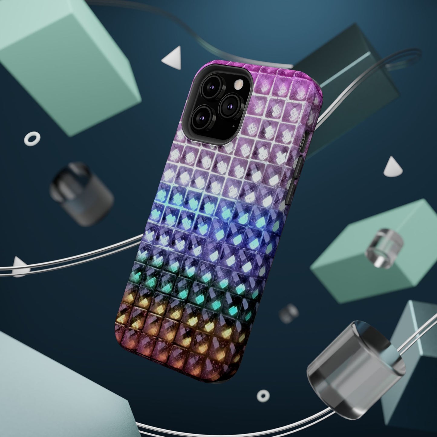 MagSafe "multicolor studs" airbrush iPhone case