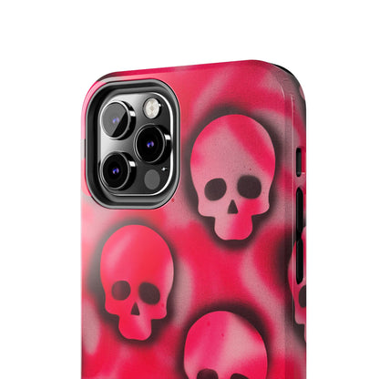 "pink skully" airbrush iPhone case