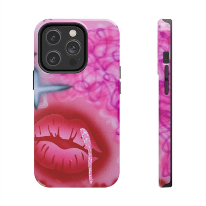 "glitter aura" airbrush iPhone case