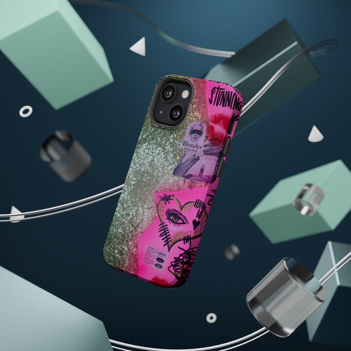 MagSafe "glitter gloss" airbrush iPhone case