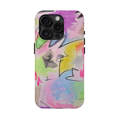 "pastel static" airbrush iPhone case