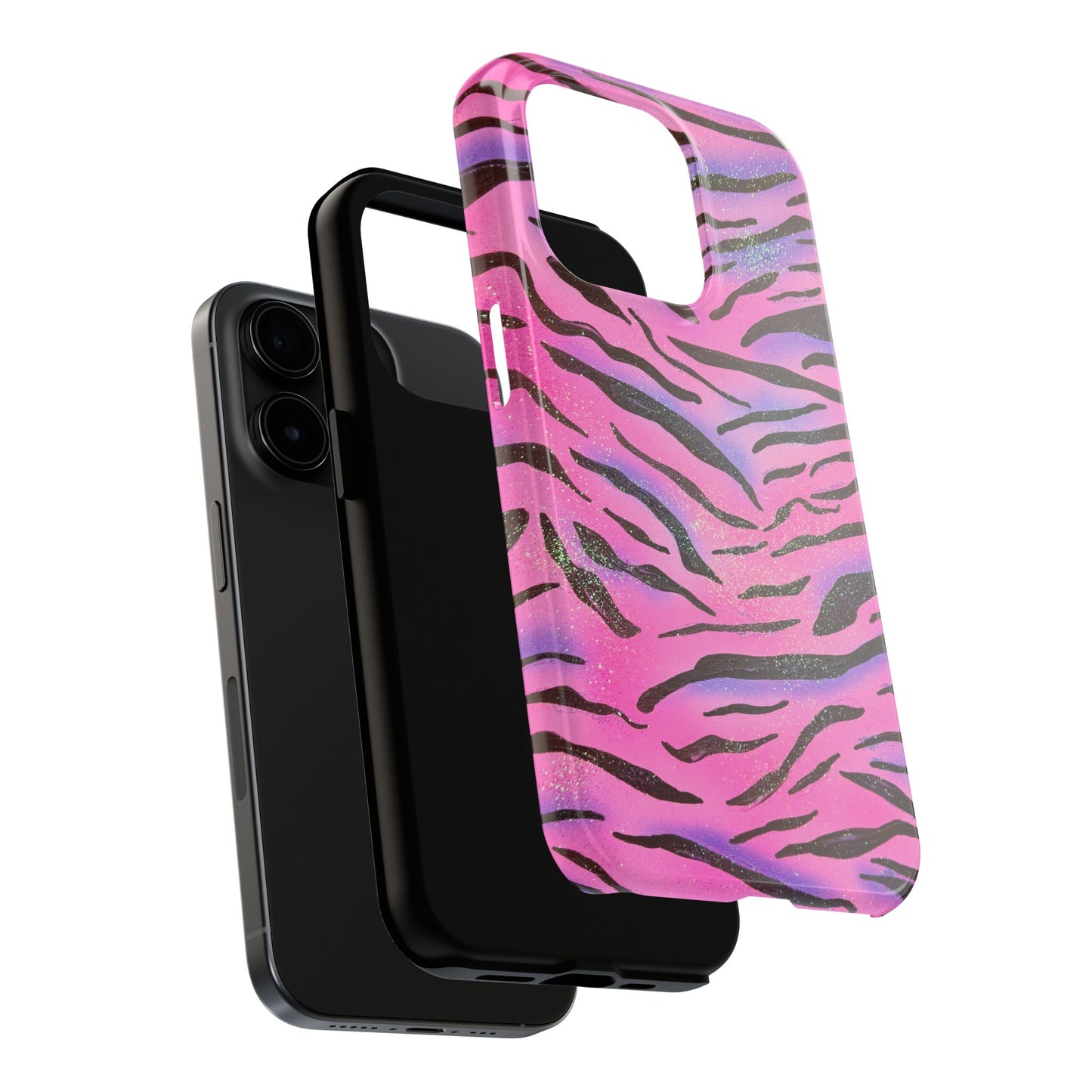 "glitter zebra" airbrush iPhone case