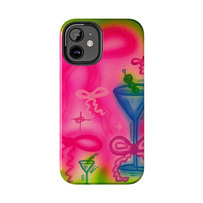 "bow martini" airbrush iPhone case