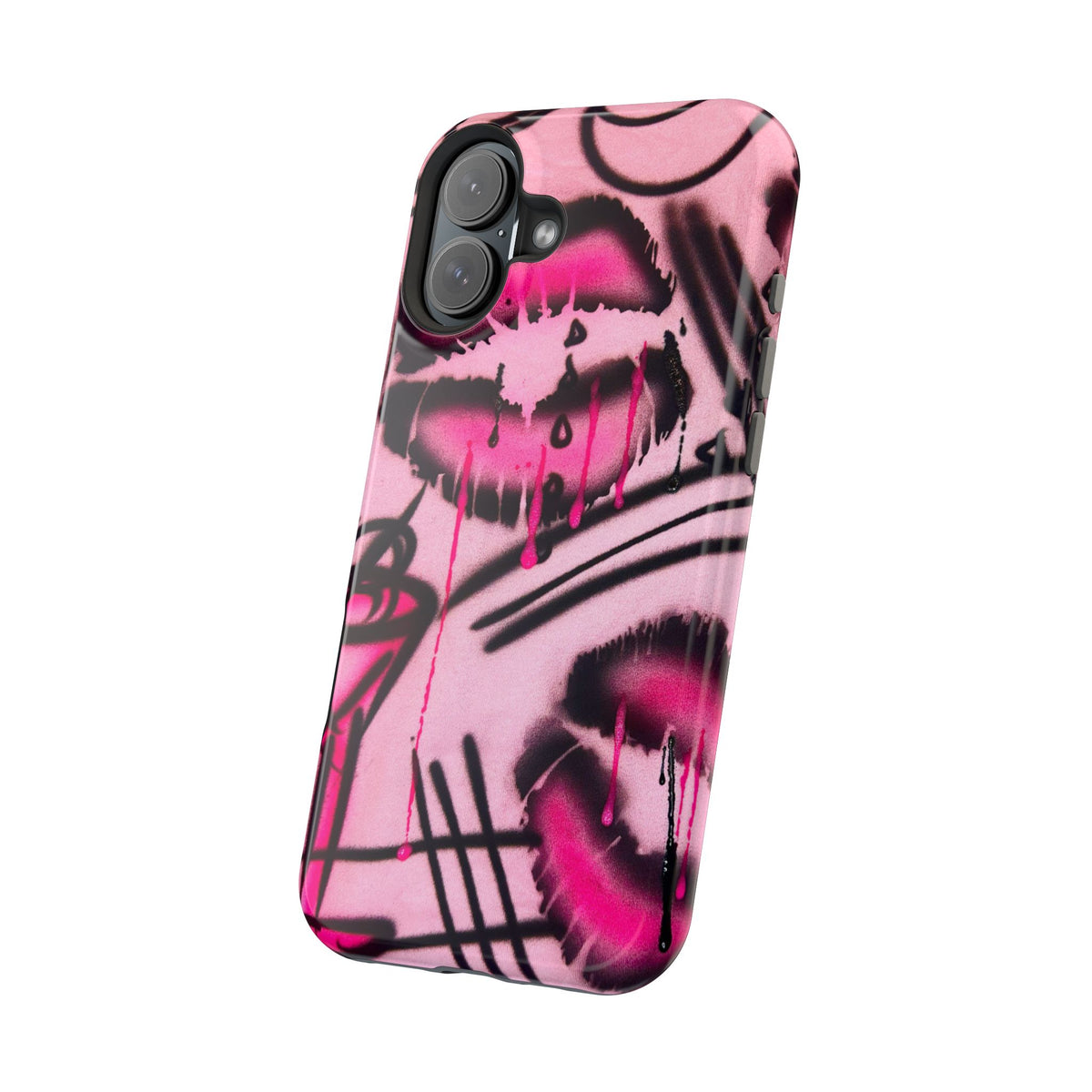 MagSafe "glossy pout" airbrush iPhone case