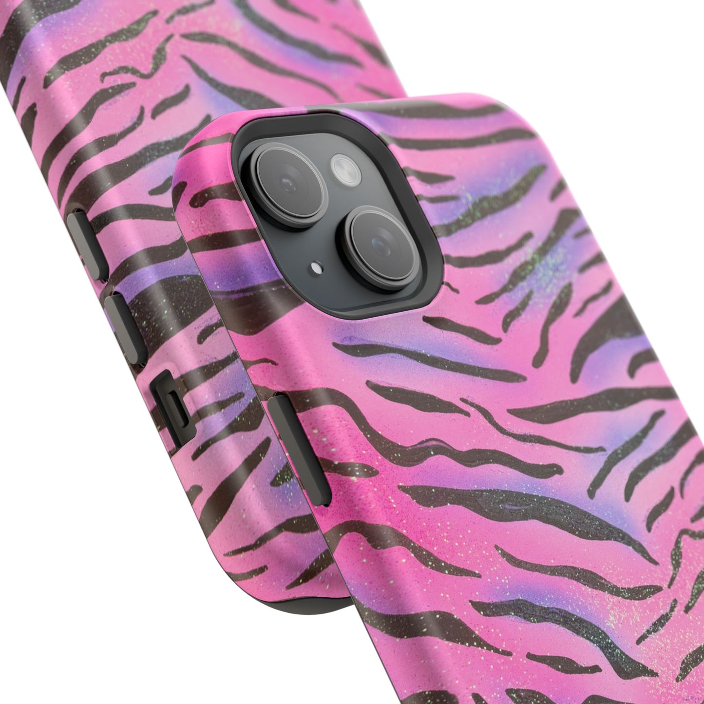 MagSafe "glitter zebra" airbrush iPhone case