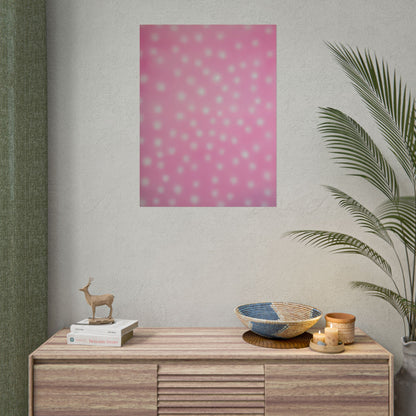 "strawberry swirl polka dot" airbrush rolled print
