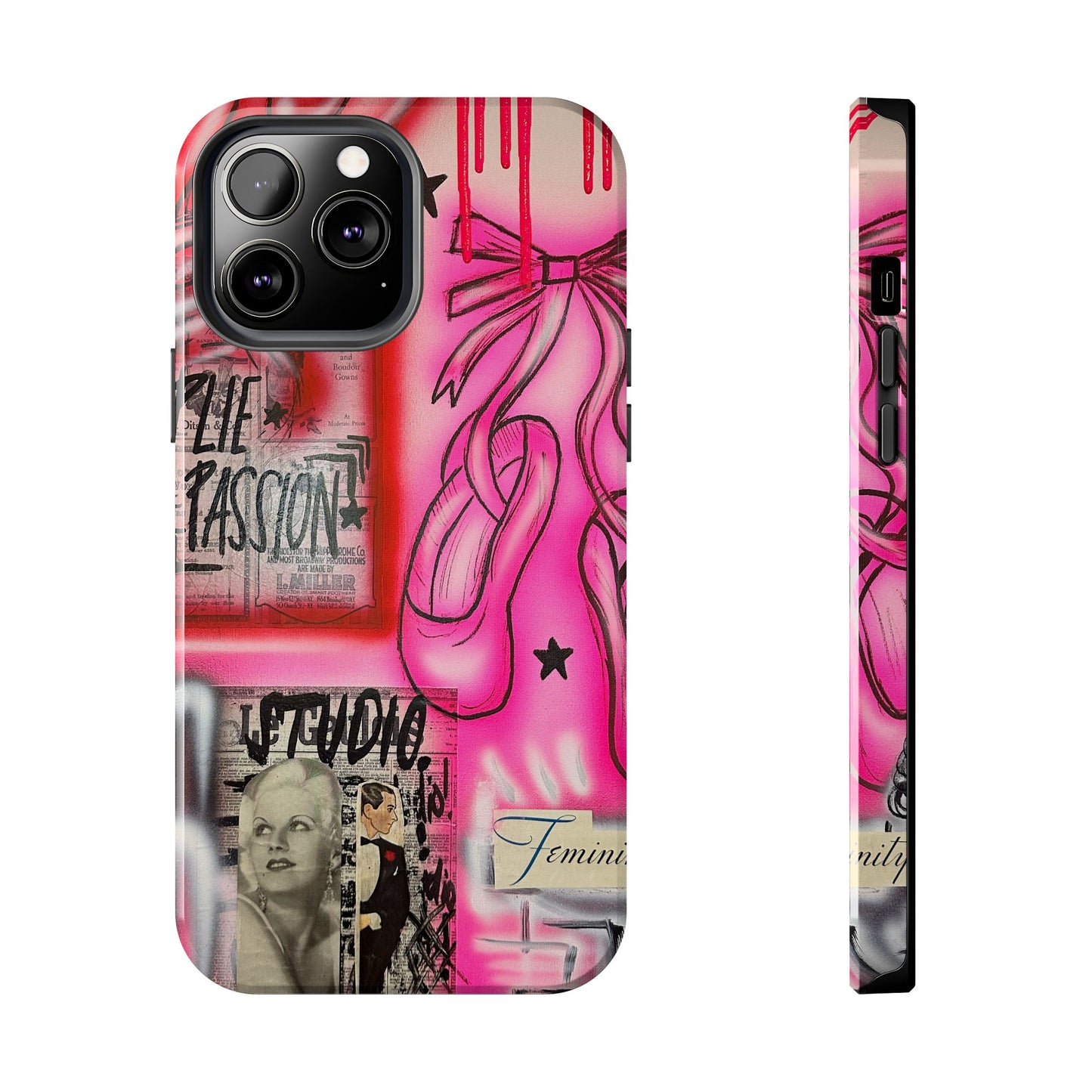 "plié passion” airbrush iPhone case
