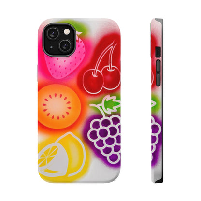 MagSafe "Beeren-süß" Airbrush iPhone-Hülle