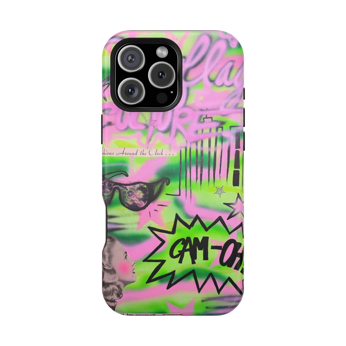 MagSafe "green camo" airbrush iPhone case