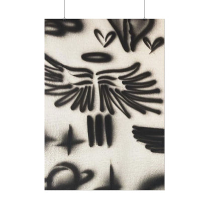"angel energy" airbrush rolled print