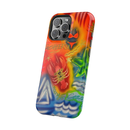 MagSafe "tipsy lobster" airbrush iPhone case