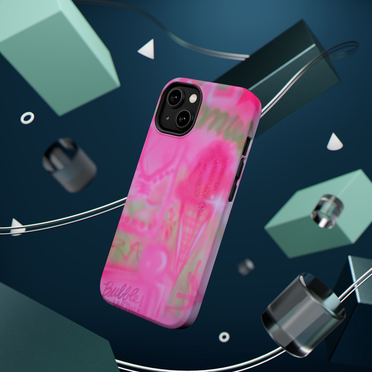 MagSafe "miami matcha" airbrush iPhone case