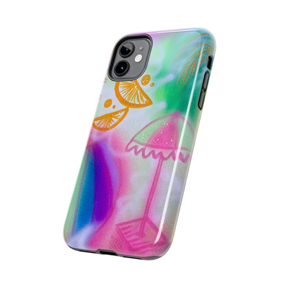 "on the beach" airbrush iPhone case