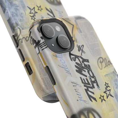 MagSafe "golden glacier" airbrush iPhone case