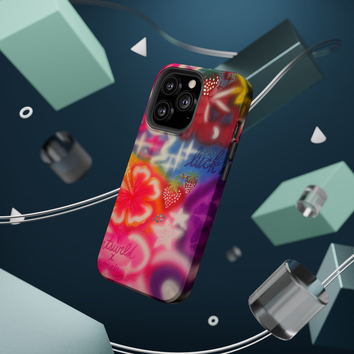 MagSafe „luck & luv“ Airbrush iPhone-Hülle