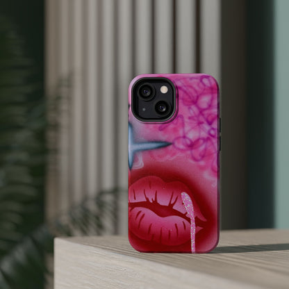MagSafe limited edition "glitter aura" airbrush iPhone case