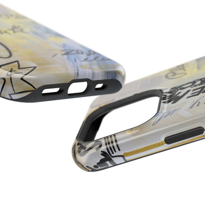 MagSafe "golden glacier" airbrush iPhone case