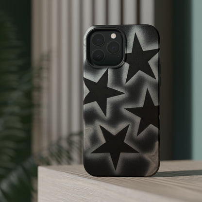 MagSafe "chrome stars" airbrush iPhone case