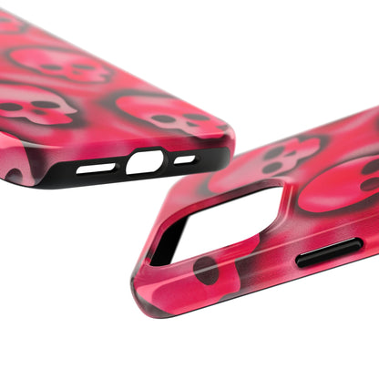 "pink skully" airbrush iPhone case