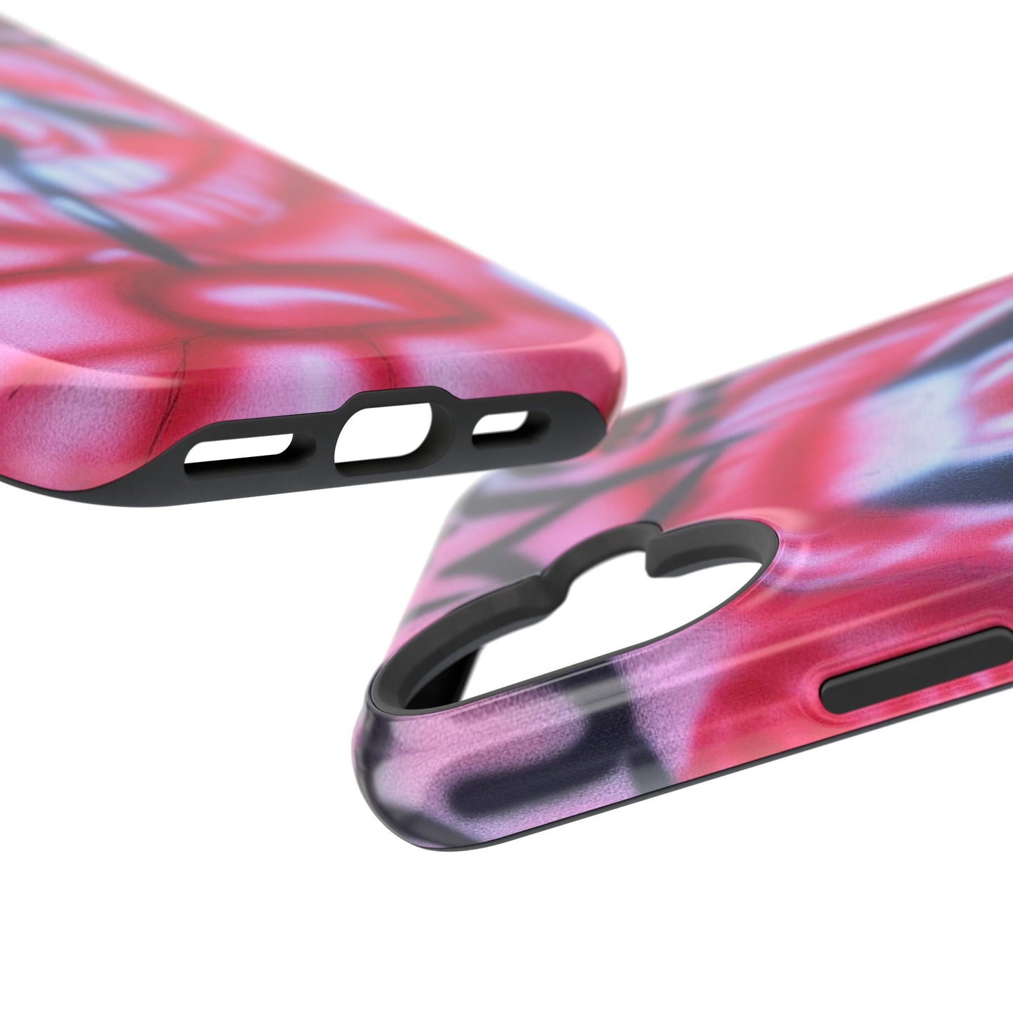 MagSafe "be happy, go lucky" Airbrush-iPhone-Hülle