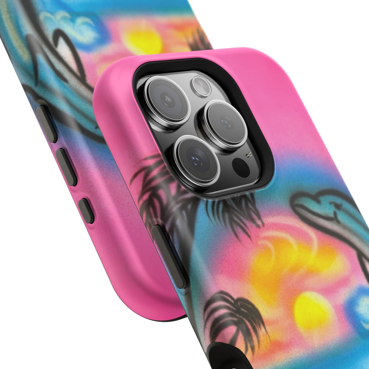 MagSafe "Delfinliebe" Airbrush iPhone-Hülle