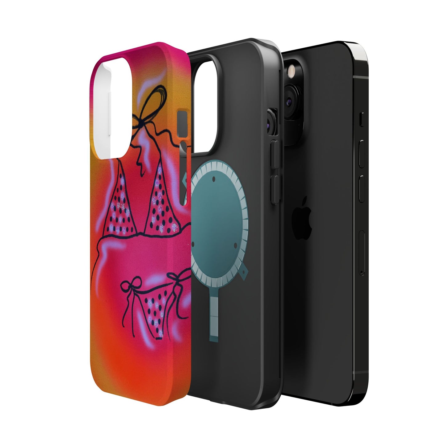 MagSafe "glitter bikini" airbrush iPhone case