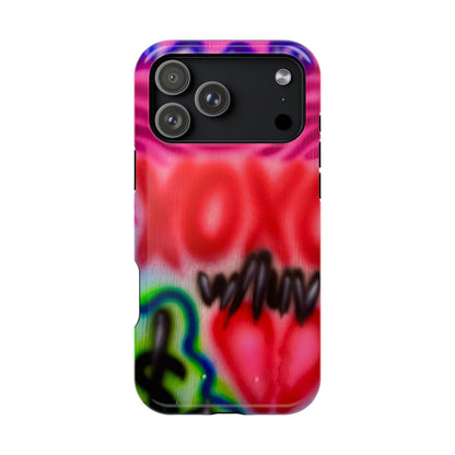 MagSafe Airbrush-iPhone-Hülle „with luv, xoxo“