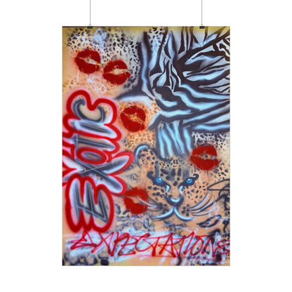 "exotic expectations" airbrush rolled print