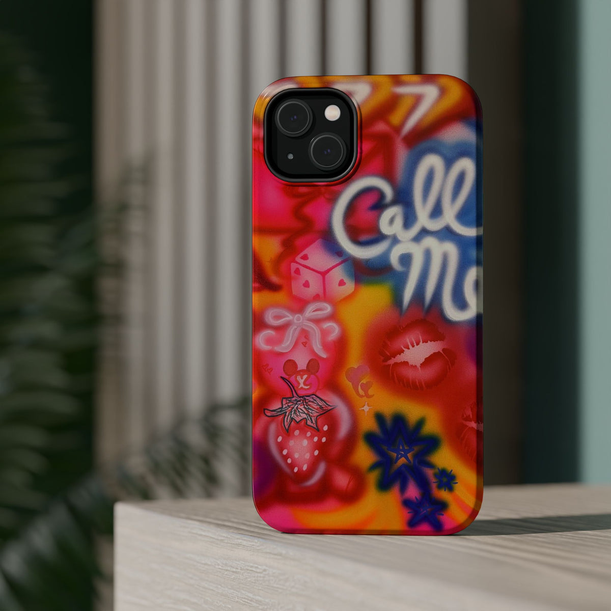 MagSafe "CALL ME!" airbrush iPhone case