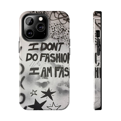 "i am fashion" airbrush iPhone case