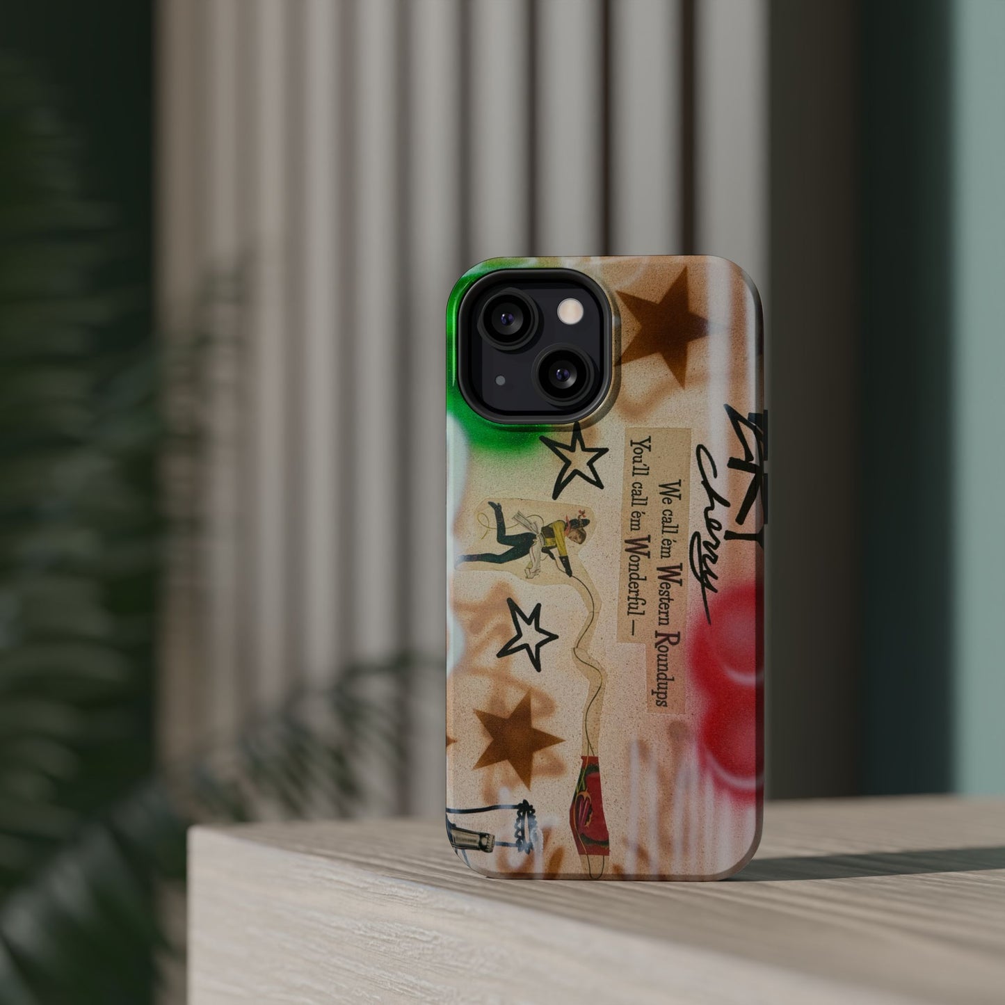 MagSafe "very cherry" airbrush iPhone case
