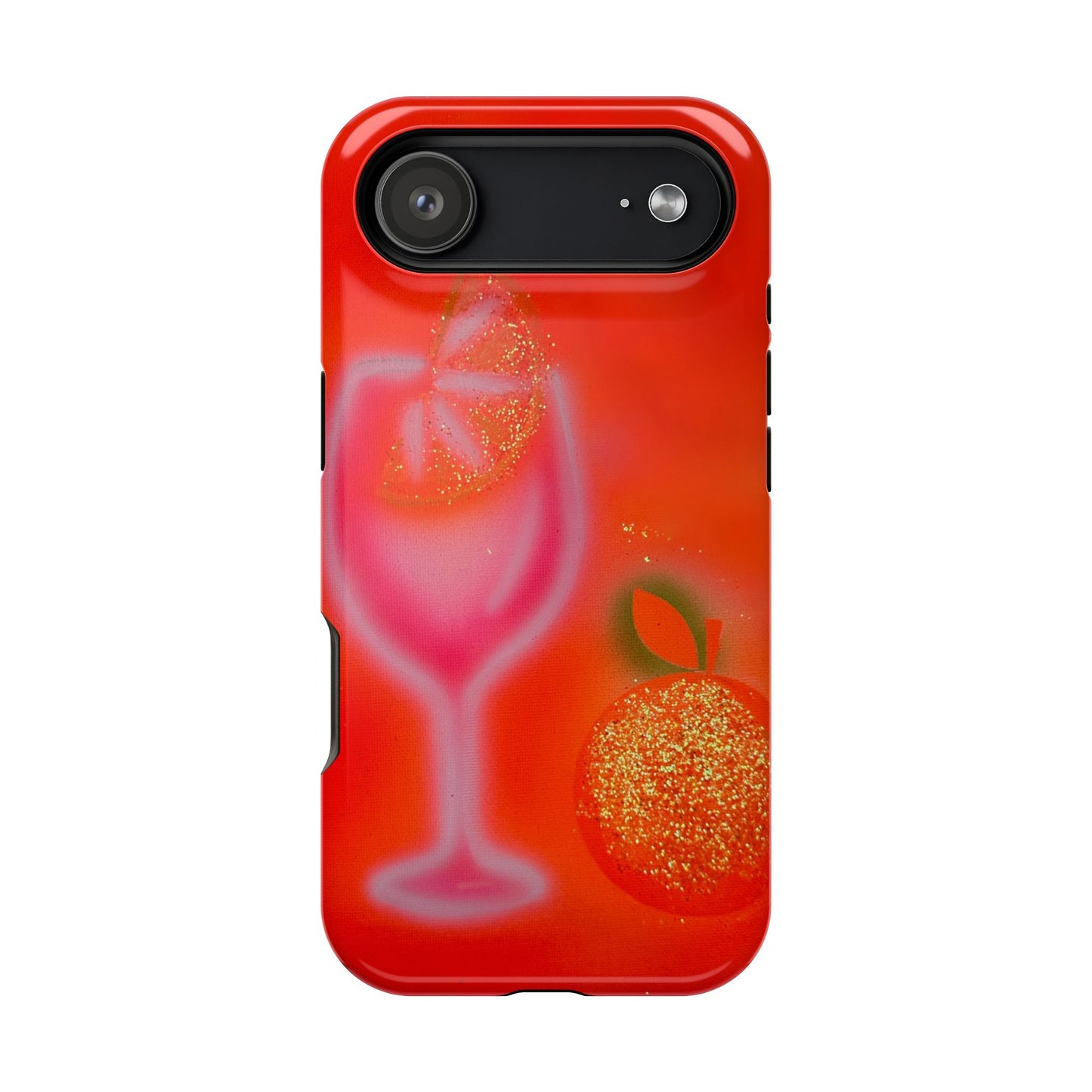 MagSafe "aperol spritz" airbrush iPhone case