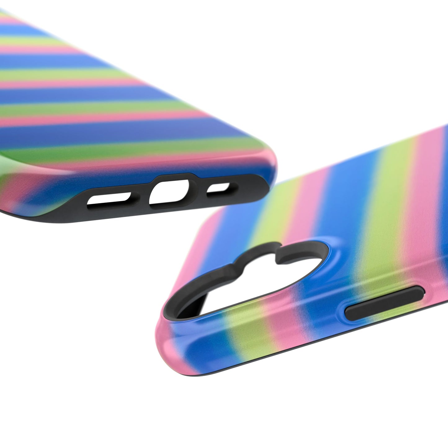 MagSafe "sherbet stripes" airbrush iPhone case