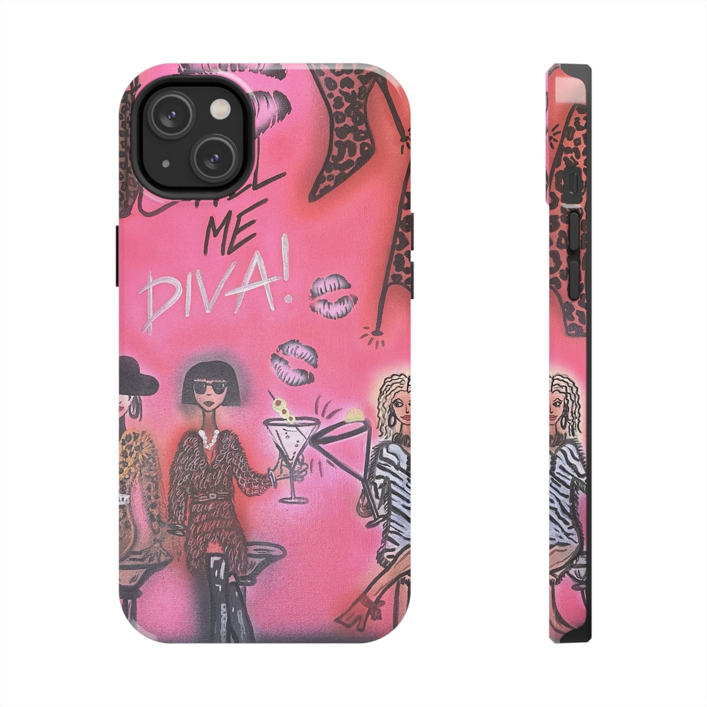 "party diva" airbrush iPhone case