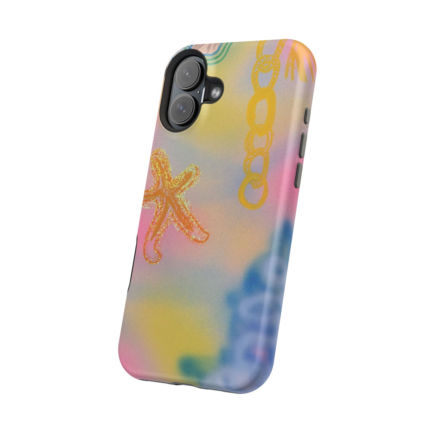 MagSafe "sweet starfish" airbrush iPhone case