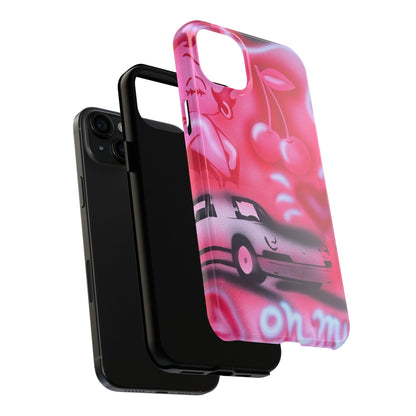 "on her way" airbrush iPhone case