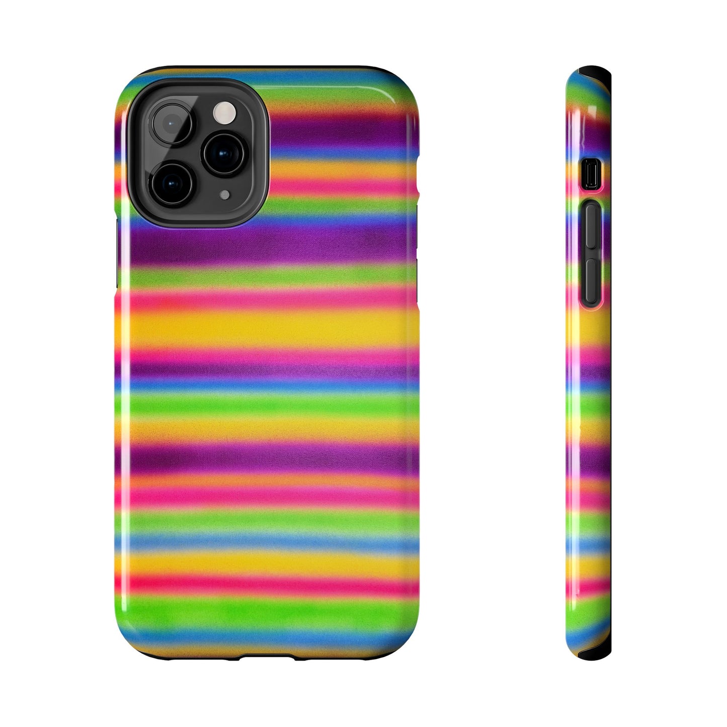 "colorful stripes" airbrush iPhone case