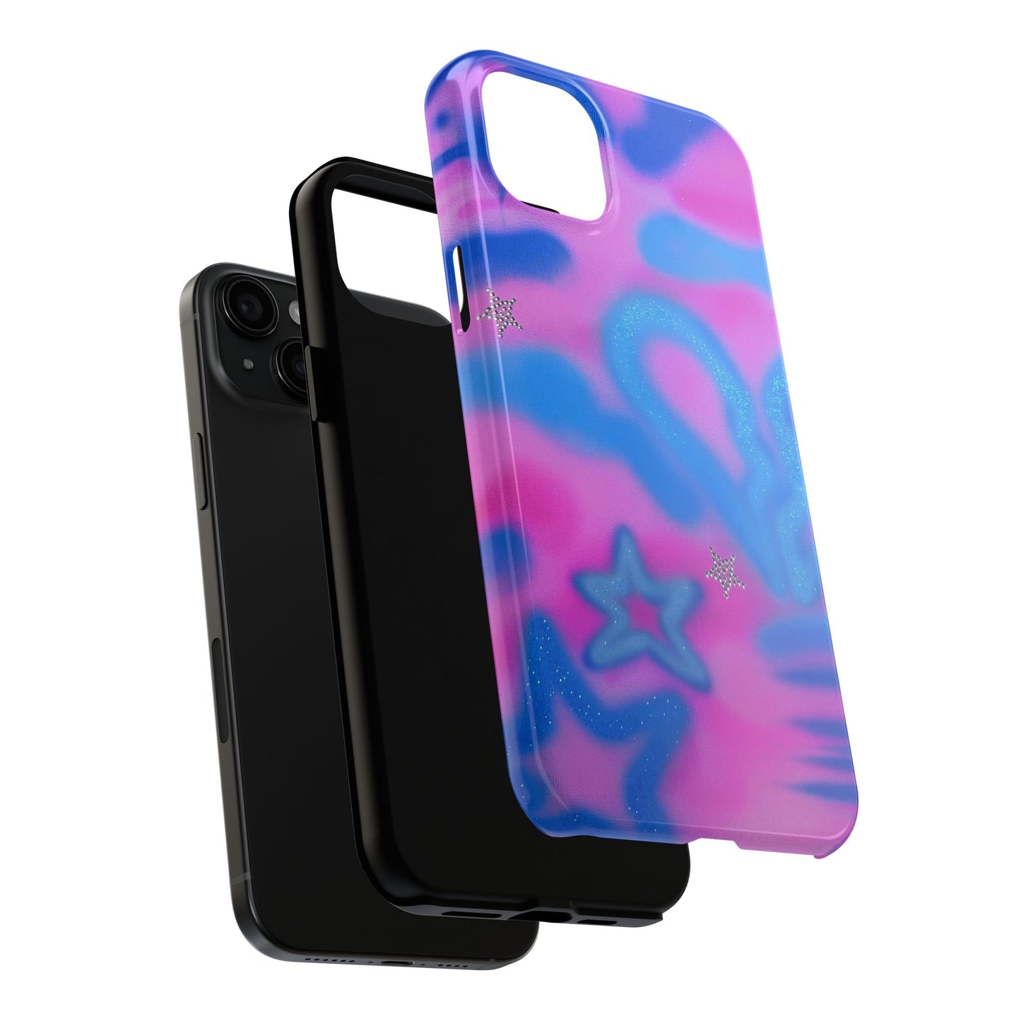 "blue camo" airbrush iPhone case
