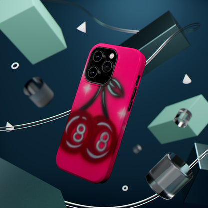 MagSafe "cherry 8ball" airbrush iPhone case
