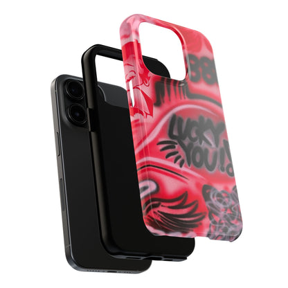 "LUCKY YOU! PT. 2" airbrush iPhone case